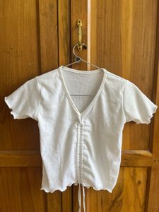 White Crop Top