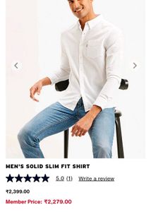 Levi&#39;s White Shirt