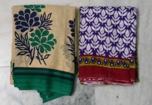 Floral Print Sarees