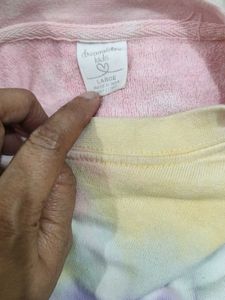 Tie-Dye sweat tie &amp; Sweatpants Set