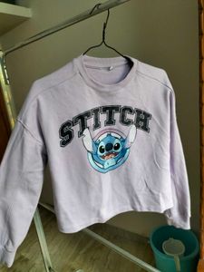 Stitch Crop Sweatshirt