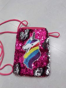 Sparkly Unicorn Crossbody Bag