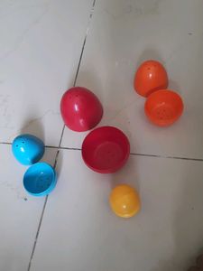 Stacking Cups, Rings And Egg Toy