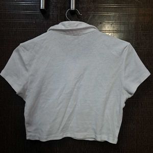 Crop Polo Shirt