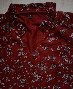 Red floral frock!