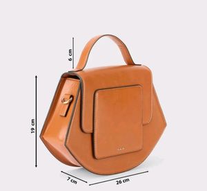 Iykyk Tan Solid Structured Multi Handle Sling Bag