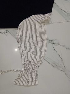 Unique Striped Sleeve Knit Top