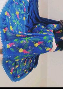 Blue Anarkali Set 💗