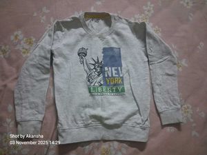 Cool Grey Graphic Sweatshirt