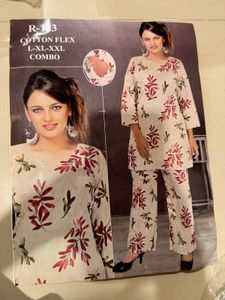 Floral Print Kurta Set