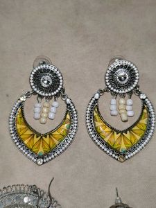Boho Silver Tone Earring Bundle