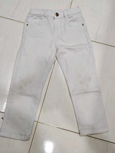 3-4 Year Old Kids White Jeans