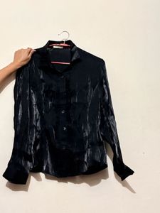 Elegant Black Button-Down Shirt