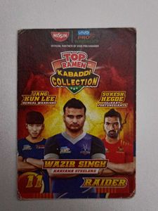 Top Ramen Pro kabaddi League Cards