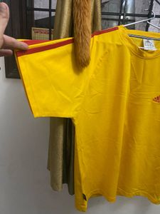 Adidas Yellow Training Tee