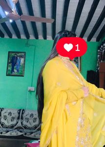 Beautiful Yellow Chinon Suit💛🦋🎀