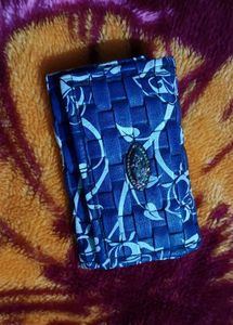 Blue Floral Wallet