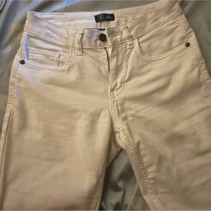 DNMX White Slim Fit Jeans - 26 Waist mid Rise