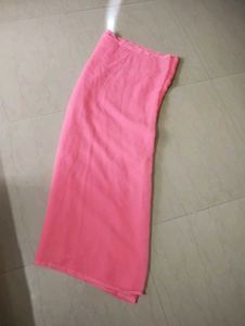Ladies Pink Plane Saree
