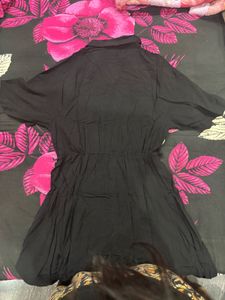 TIE-BELT SHIRT DRESS