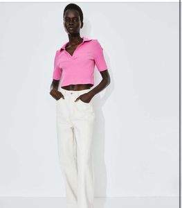 H&amp;M COLLARED CROP TOP