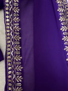 Sequins Purple Kurta Set