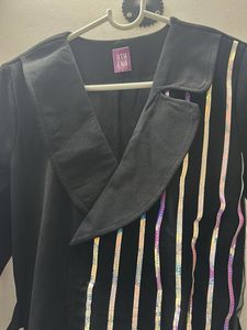 Striped Black Dress