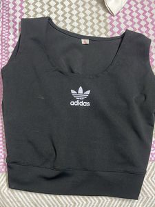 Sleeveless Black Crop Top