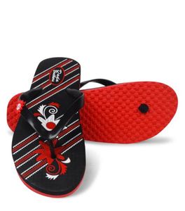 Striped Floral Flip-Flops