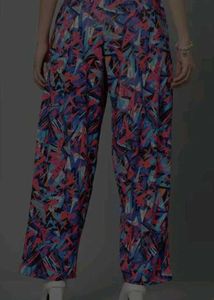 Patterned Palazzo Jogger Type Pant