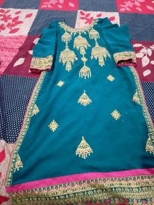 Beautiful Stone And Thread Embrioded Kurta