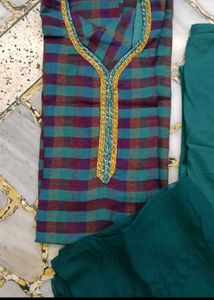 Ethnic Silk Kurta Set Crepe Dupatta