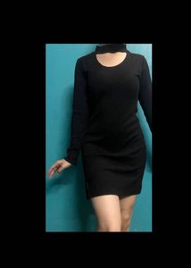 Polka Dot Y2k Middy / Bodycon Dress