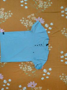 Light Blue Henley T-Shirt