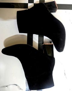 Black Suede Ankle Boots