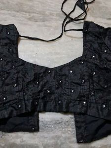 Black Embellished Blouse