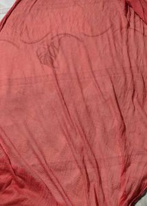 Coral Crinkle Scarf