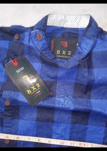 Blue Checkered Casual Shirt