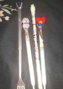 BTS Pencil Case And Colour Pens