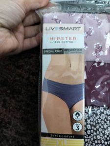Live Smart Hipster Panties - Pack of 3