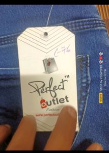 Blue Slim Fit High-waisted Jeans