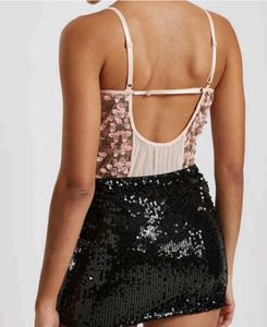 Floral Embroidered Lace Bodysuit