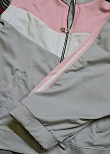 Color Block Zip-Up Jacket