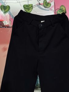 Classic Black High-Waist Trousers