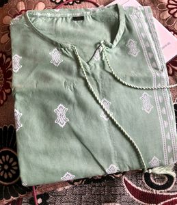 Grey Sleeveless Kurti