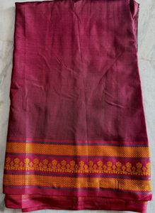 Maroon and Orange Traditional Sarees
