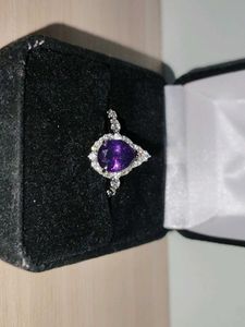 Amethyst Colour Stone Ring