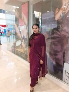 Purple Kurta Set Wid Dupatta 💜