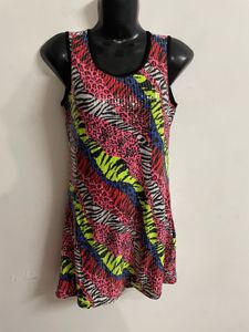 Y2k Animal Print Dress