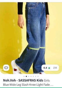 (Noh-voh Sassafras Kids) Wide Leg Jean For Kids